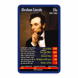 Top Trumps Card Game US Presidents - Family Games for Kids and Adults - Learning Games - Kids Card Games for 2 Players and More - Kid War Games - Card