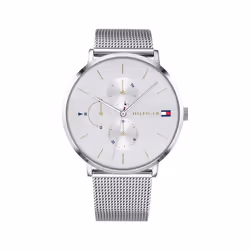 Tommy Hilfiger Women's Quartz Stainless Steel and Bracelet Casual Watch Color: Silver (Model: 1781942)