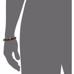 Tommy Hilfiger Men's Jewelry Leather Double Wrap Bracelet  Color: Brown (Model: 2790055)
