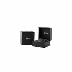 HUGO by Hugo Boss Black Men's Stainless Steel Quartz Watch with Silicone Strap, Black, 22 (Model: 1513716), black, Quartz Watch