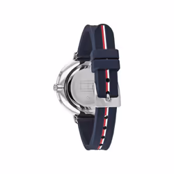 Tommy Hilfiger Women's Stainless Steel Quartz Watch with Silicone Strap  Blue  13 (Model: 1782154)