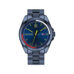 Tommy Hilfiger Men's Quartz Stainless Steel and Bracelet Casual Watch  Color: Navy (Model: 1791689)