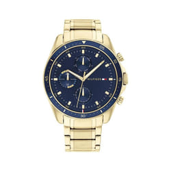 Tommy Hilfiger Men's Qtz Multifunction Stainless Steel and Bracelet Casual Watch  Color: Gold (Model: 1791834)