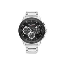 Tommy Hilfiger Men's Quartz Multifunction Stainless Steel and Link Bracelet Watch  Color: Silver (Model: 1791890)