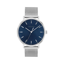 Calvin Klein Men's Quartz Stainless Steel and Mesh Bracelet Watch  Color: Silver (Model: 25200045)
