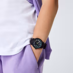 Lacoste L.12.12. Kids Black TR90 & Stainless Steel Case and Silicone S