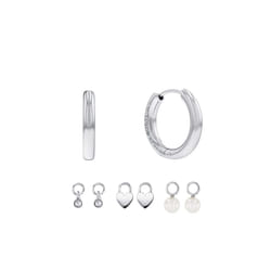 Calvin Klein Jewelry Women's Gift Set Dangle and Drop Earrings  Color: Silver (Model: 35700001)