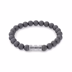 Calvin Klein Jewelry Men's Bracelet Bead and Steel Metal Color: Grey (Model: 35000105)
