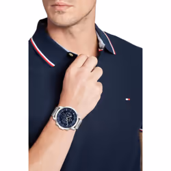Tommy Hilfiger Men's Stainless Steel Case and Link Bracelet Watch  Col