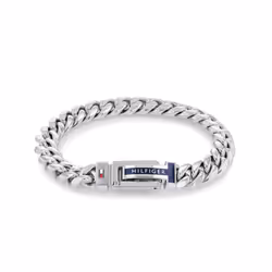 Tommy Hilfiger Men's Jewelry Stainless Steel Chain Bracelet Color: Si