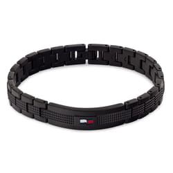Tommy Hilfiger 2790420 Men's Jewelry Ionic Plated Black Steel Link Bracelet Color: Black