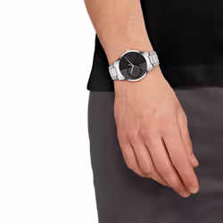 Calvin Klein Iconic Stainless Steel 40 MM Case Watch with SS Bracelet (Model: 25200163)