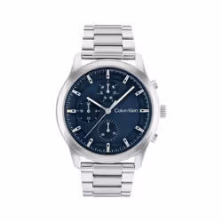 Calvin Klein Men'sQuartz Stainless Steel Case and Link Bracelet Watch Color: Silver (Model: 25200208)