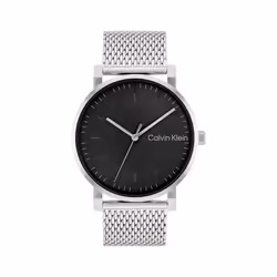 Calvin Klein Men's Quartz Stainless Steel Case and Mesh Bracelet Watch  Color: Silver (Model: 25200260)