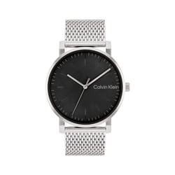 Calvin Klein Men's Quartz Stainless Steel Case and Mesh Bracelet Watch  Color: Silver (Model: 25200260)