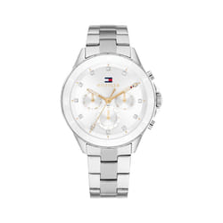 Tommy Hilfiger Womens Sporty Watch - Multifunction Stainless Steel Wristwatch - Water Resistant up to 5 ATM/50 Meters - Premium Fashion Timepiece for