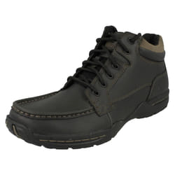 Mens Skechers Casual Lace Up Ankle Boots Deside - UK 6.5, Black