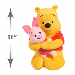Disney Classics Lil Friends Winnie the Pooh and Piglet Plush Stuffed Animal  Officially Licensed Kids Toys for Ages 0+ by Just Play