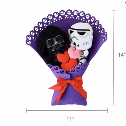 STAR WARS Valentine's Day Plush Bouquet with Darth Vader and Stormtrooper