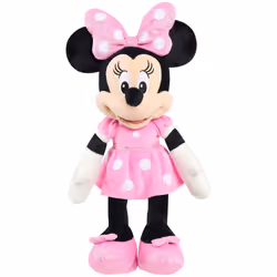 Disney Junior Mickey Mouse Large 19-inch Plush Minnie Mouse Officially Licensed Kids Toys for Ages 2 Up by Just Play