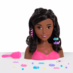 Barbie Fashionistas 8-Inch Styling Head  Dark Brown  20 Pieces Include