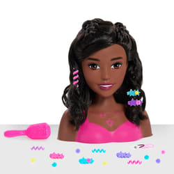 Barbie Fashionistas 8-Inch Styling Head  Dark Brown  20 Pieces Include