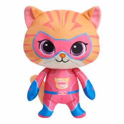 Just Play Disney Junior SuperKitties 7-inch Small Plush Stuffed Animal  Ginny  Kitten  Kids Toys for Ages 2 Up