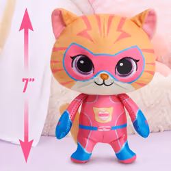 Just Play Disney Junior SuperKitties 7-inch Small Plush Stuffed Animal  Ginny  Kitten  Kids Toys for Ages 2 Up