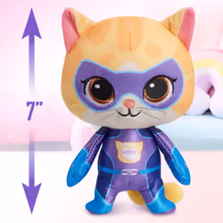 Just Play Disney Junior SuperKitties 7-inch Small Plush Stuffed Animal  Sparks  Kitten  Kids Toys for Ages 2 Up