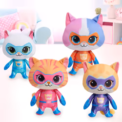 Just Play Disney Junior SuperKitties 7-inch Small Plush Stuffed Animal  Sparks  Kitten  Kids Toys for Ages 2 Up