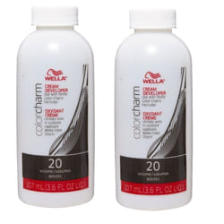 - pack of 2 (3.6oz)) Wella Color Charm Haircolor 4G Dark Golden Brown - Developer (Vol.20