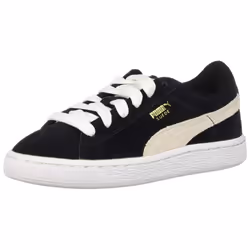PUMA Suede Junior Sneaker (Little Kid/Big Kid) Black/White 5 M US B