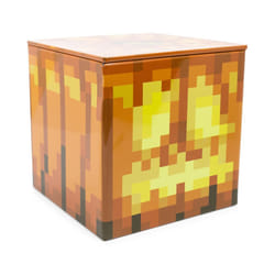 Minecraft Jack O'Lantern 4-Inch Tin Storage Box Cube Organizer with Lid | Basket Container  Cubby Cube Closet Organizer  Home Decor Playroom Accessori