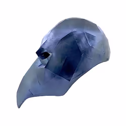 Low poly raven mask