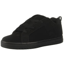 DC mens Court Graffik Casual Skate Shoe  BlackBlackBlack  85 US