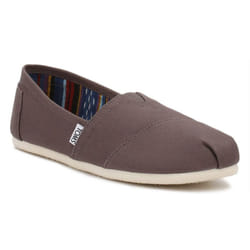 TOMS Womens Ash Canvas Classic Espadrilles - UK 3