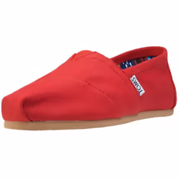 Toms Classic Womens Slip On Shoes in Red - 3 UK