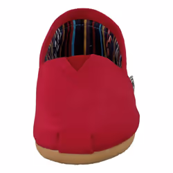 TOMS Women's Espadrille Loafer Flat  Red Canvas  8