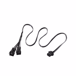 Phanteks PH-CB-DRGB3P, 3-pin, 2 x Molex (3-pin), Straight, Straight, Black, Grey