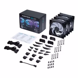 Phanteks D30-120 D-RGB Fan, Fan, 12 cm, 1750 RPM, 2250 RPM, 3.01 m³/h, Black