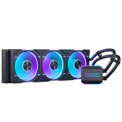 Phanteks Glacier One 360D30, All-in-one liquid cooler, 12 cm, Black