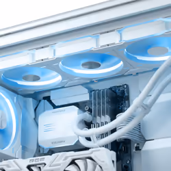 Phanteks Glacier One 420D30 Processor All-in-one liquid cooler 12 cm White 1 pc(s)