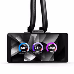 Phanteks Glacier One 360M25 LCD Processor All-in-one liquid cooler 12 cm Black 1 pc(s) - Additional view 2