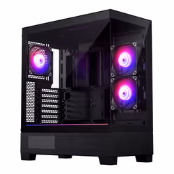 Phanteks XT View, Tower, PC, Black, ATX, EATX, micro ATX, Mini-ITX, Acrylonitrile butadiene styrene (ABS), Steel, Tempered gl ...