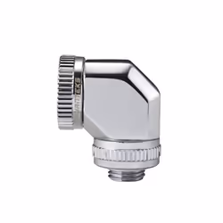 Phanteks PH-RA90_CR16, Adapter fitting, Metal, Chrome, 1/4", 90°, Female