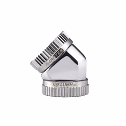 Phanteks PH-A45_CR_16, Adapter fitting, Metal, Chrome, 45°, Female, Female