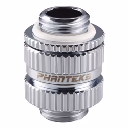 Phanteks PH-MGE_CR_16-22, Adapter fitting, Metal, Chrome, 1/4", Male, Male