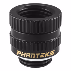 Phanteks PH-RA_BK_MF, Adapter fitting, Metal, Black, 1/4", Female, Male