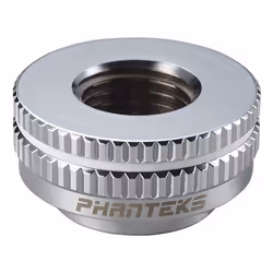 Phanteks PH-PTF_CR_G1/4, Water blocks adapter, Metal, Chrome, 1/4", Male, Female