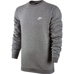 Nike mens Sportswear Club Fleece Crewneck  Dark Grey HeatherWhite  Large